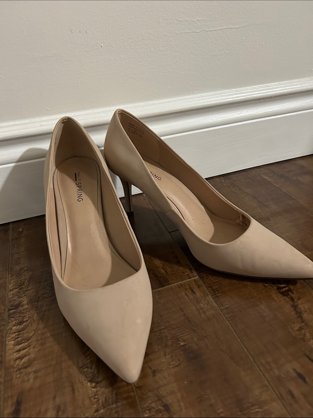 Call It Spring Women's Pointed Toe Pumps in Light Nude